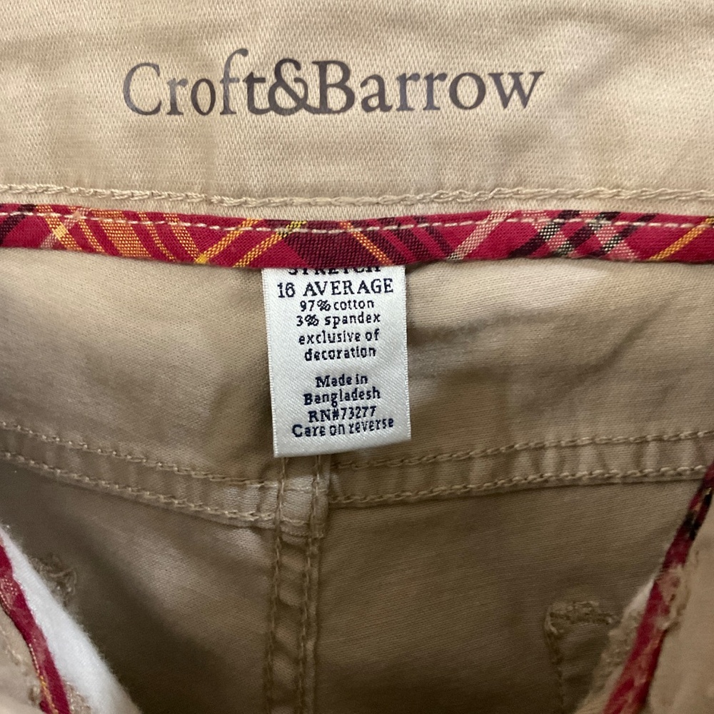 Croft & Barrows Natural Fit Tan Jeans Women’s Size 16 Average - Picture 3 of 8